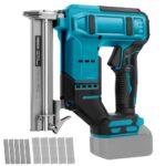 Akku Nagler, kompatibel mit Makita 18-V-Akku (ohne Batterie), Bürstenloser elektrischer Tacker mit 500 Nägeln und 500 Klammern, 2-Modus Schnurlos Nagelpistole für Polsterarbeiten, Holzbearbeitung
