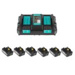 Ersatzakku für makita akku 18v 8Ah Ersatzakku für Makita akku BL1860B BL1850B BL1860 BL1840 BL1830 BL1815 BL1835 BL1860B BL1850B BL1845 BL1850 BL1890 194205-3 LXT-400 with LED Werkzeugakku (8.0-6-C)