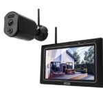 ABUS Überwachungskamera EasyLook BasicSet PPDF17000 – Kamera + tragbarer Monitor mit Touchscreen - einfache Handhabung, Alarm- und Aufnahme-Modus, Gegensprechfunktion, Nachtsicht, Schwarz, 1080p