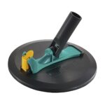 wolfcraft Rundschleifer-Set für Gipskarton I 4052000 I Zum effizienten Schleifen von Gipskartonflächen, Schwarz