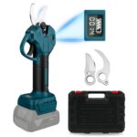 Akku Astschere Elektrische Gartenschere 45mm kompatibel mit bosch GBA 18V Akku Bürstenlosen Motor Elektrisch Astsäge Batterie Schere LCD zum Beschneiden von Bäumen Obstbäumen (ohne Akku)