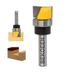 TXHF 8mm Schaft Bündigfräser, Hartmetall Spitze Professionelle Holzbearbeitung Cutter Werkzeuge mit Kugellager