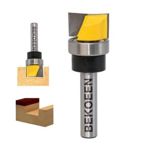 TXHF 8mm Schaft Bündigfräser, Hartmetall Spitze Professionelle Holzbearbeitung Cutter Werkzeuge mit Kugellager