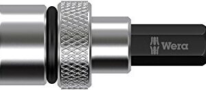 Wera Bit-Abstandhalter Trockenbau 896/4/1 SB SiS, mit Aluminiumhülse, starkem Dauermagnet, Sechskant, 1/4 Zoll x 50 mm, 05073210001