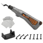 Bucasso Schnurloser Stiftschleifer, variable Geschwindigkeit, Mehrzweck-Elektrowerkzeug zum Schleifen, Polieren, Finishing, DIY-Handwerk (GRAU)