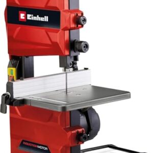 Einhell Bandsäge TC-SB 200/1 (werkzeugloser Sägeblattwechsel, Parallelanschlag, Höhenverstellung, kugelgelagerte Führung, Tisch stufenlos neigbar)