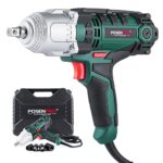 POSENPRO Schlagschrauber 550 W, Drehmoment 500 Nm, Softgrip, Rechts-/Linkslauf, 3.800 1/min, 1/2" Werkzeugaufnahme, inkl. 4 Stecknüsse & Transportkoffer