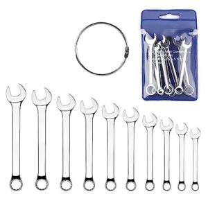 Ldirect Mini Wrench Ausrüstung Schlüsselsatz Gabelschlüssel Kombischlüssel Kleiner Schlüsselsatz, Metrisch und SAE (MET)