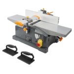 Hoteche Holzwerkzeuge Hobelmaschine Dickenhobelmaschine 1280W Kupfermotor 9000rpm maximale Schnittbreite 156mm Schnittstärke 0-3mm inklusive notwendigem Zubehör 156x340mm 156x330mm Arbeitsplatte