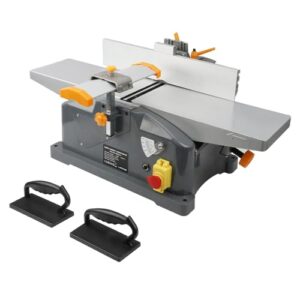 Hoteche Holzwerkzeuge Hobelmaschine Dickenhobelmaschine 1280W Kupfermotor 9000rpm maximale Schnittbreite 156mm Schnittstärke 0-3mm inklusive notwendigem Zubehör 156x340mm 156x330mm Arbeitsplatte