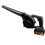 ZHJOPP Akku-Laubbläser, 3-in-1-Elektro-Garten-Laubbläser/Staubsauger-Häcksler mit 45 l großer Laubsammlung, zum Tragen von Blättern im Beutel, 128 °F