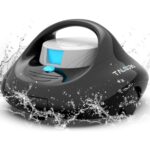 TALOSBO Pleco Se Poolroboter Akku 130 Mins Leistungsstarke Reinigung, Automatischer Kabelloser Poolreiniger Duale Motoren für Flachboden Pool bis zu 80 m²