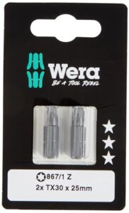 Wera 867/1 Z Torx Bits SB TX30, TX 30 x 25 mm, Wera 05073316001