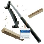 STAHLKÖNIG® Holzspalter Manuell | Rostfrei und langlebig durch galvanisierte Klinge | Anzündholz Spalter mit 40cm Griff für müheloses Spalten