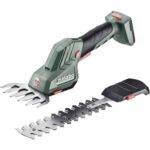Metabo Akku-Strauch- und Grasschere PowerMaxx SGS 12Q (601608850) 12V, werkzeugloser Schnellwechsel, präzise Schnitte an Büschen + saubere Rasenkanten, ohne Akku