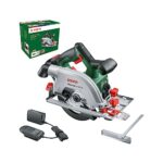 Bosch Akku-Kreissäge UniversalCirc 18V-53 (Präzises Sägen in Holz; max. Schnitttiefe 53 mm; 18 Volt System; 1x 2,5Ah Akku und Ladegerät)