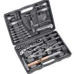 kwb Werkzeugkoffer aus robustem Hartkunststoff inkl. 63-tlg. hochwertigem Werkzeug-Set als solide Grundausstattung für leichte Anwendungsfälle im Haushalt, der Werkstatt oder dem mobilen Einsatz