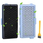 Miele HEPA Staubsauger Filter für S8340 Active AirClean SF-HA 50 - Ersatz für Compact C1 C2 Complete C2 C3 S4 S5 S6 S8 Serie - 2 Stück mit Staubpinsel