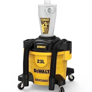 DEWALT Zyklon Staubsauger Filter Pulver Staubsammler Filter Zyklonabscheider Absaugung Werkstatt mit 23L Staubtank DXVCS002