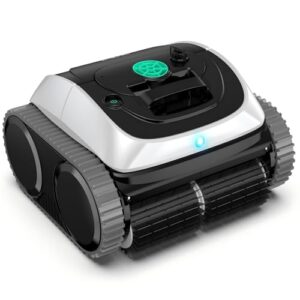 (Upgrade) WYBOT C1-01 Poolroboter für Einbau- Überbaupools, Akku: 150 Min, Laufzeit. 4-in-1 Poolroboter Akku Wand und Boden Reinigung bis 150m², Smart Navigation & App-Weiß&Hellgrün