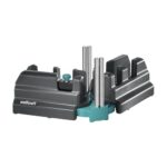 wolfcraft Schmiege und Schneidlade - 2 in 1 Gehrungslade aus Stahl mit Winkelhalbierenden zum Schneiden von bis zu 100 mm hohen Fußleisten & Ausmessen von Raumwinkeln - 6948200