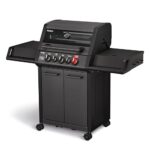 Enders® Gasgrill MONROE PRO 3 SIK TURBO SHADOW, 3-Brenner, Infrarot-Backburner, Seitenkocher, PanoVision Sicht, SWITCH GRID™ mit Sear Grate, HEAT RANGE™, 800 °C TURBO ZONE™, SIMPLE CLEAN™ #8381