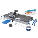 Dremel Blueprint Bürstenlose 12V Akku-Mobile Sägestation mit 1x Kompakt-säge, 1x Sägetischkoffer, 1x 2.0 Akku + Ladegerät, 1x Multi Material Kreissägeblatt, 2x Schraub-zwingen, Mehrere Schnitt-Arten