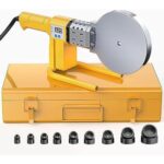 3000W Kunststoffrohr-Schweißmaschine, Schmelzkunststoff-Schweißgerät, mit Schneidkopf zum Schweißen von Kupferrohren ppr/pe/pp (Color : 9 Köpfe)