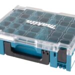 Makita 191X80-2 MAKPAC-Organizer, mit 13 herausnehmbaren Boxeinsätzen, Klarsichtdeckel, verknüpfbar an Koffersystem, mit Tragegriff, 395 x 295 x 110 mm (LxBxH)