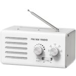 Transistorradio – AM FM Tragbares Radio mit Bestem Empfang, Eingebautem Lautsprecher, Kopfhöreranschluss, unterstützt USB-Stromversorgung/Batteriebetriebenes Radio für Zuhause/Outdoor/Camping （Weiß）
