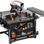 DOVAMAN DTS02M Tischkreissäge, 98% Staubabsaugrate, 2000W mit 216mm Sägeblatt, Sanftanlauf-Technologie, 0-45° Gehrungsschnitt, 45-60mm Schnitttiefe, Mini Tischkreissäge Ideal für Holzarbeiten & DIY