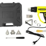 WELDINGER Heißluftpistole HG-1 2000 W, Digitaldisplay 60-600°C, 9-tlg. Set im Koffer