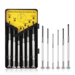 GZEINB 6 in 1 Mini Feinmechaniker Schraubendreher Set,Uhrmacherwerkzeug Set, Brillen und Uhrmacher Repair Gläser Kleine Schraubenzieher Präzisionsschraubendreher