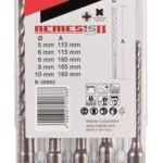 Makita B-58992 NEMESIS2 SDS-PLUS Hammer-Bohrer-Set 5-teilig, ideal für Beton, Stahlbeton, Mauerwerk