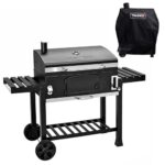 TAINO Hero XXL Set Abdeckhaube BBQ Smoker Grillwagen Holzkohle-Grill Standgrill Räucherofen