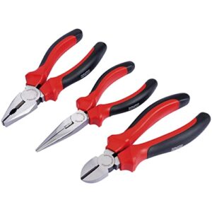Draper Redline 68001 Zangen-Set 160 mm, mit Soft-Grip-Griffen 3-teilig