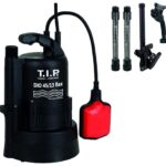T.I.P. Tauchpumpe - Regenfasspumpe (2.700 l/h Fördermenge, mit Durchflussmengenregler, 13 m Förderhöhe, 1,3 bar Druck, Befestigungsklammer, Teleskoprohr mit 3 Steigrohrlemente) DIO 45/13 flex, 30263