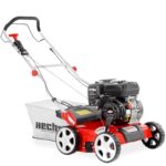 HECHT 2-IN-1 Benzin Vertikutierer/Lüfter für optimale Rasenpflege – 4,2 kW / 5,7 PS – 40 cm Arbeitsbreite – 45 l Fangkorb – mit 2 Walzen für effektives entfernen von Moos und Unkraut im Rasen