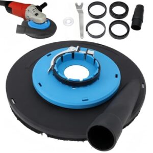 Professionelle Absaughaube für Winkelschleifer 230 mm Set- Staubabsaugung und Auffang, Absaughaube Bodenschleifmaschine Betonschleifer, Staubschutzhaube für Betonfräse