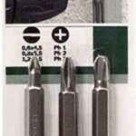 Bosch 2609255959 DIY Doppelklingenset 3-teilig 60 mm, Standard LS 0.6 x 4.5-Ph 1 (× 1), LS 0.8x5.5-Ph 2 (× 1), LS 1.2x6.5-Ph 3 (× 1)