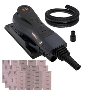 Elektrischer exzenterschleifer, 350W MAXXT 3.0mm Orbitalschleifer schleifmaschine, bürstenloser Motor, exenterschleifmaschine 10000 U/min für Holzbearbeitung