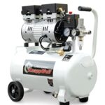 KnappWulf Flüsterkompressor Kompressor Druckluftkompressor ölfrei KW1024 Airbrush 69dB,24L Kessel, 8 bar, 750W, 1PS, 185L/min, silent inkl. Wasserabscheider Druckminderer Kondenswasserablasshahn