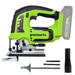 Greenworks GD24JS Akku-Stichsäge 24V (3.000 Hübe/min, Solo-Gerät)