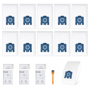 10 Stück Staubsaugerbeutel 3D Efficiency für Miele Pure GN Staubsauger Classic C1 Complete C2 Complete C3, S2 S5 S8 mit 3 Motorfilter 3 Airclean Abluftfilter Ersatz Zubehör 9917730 12421130