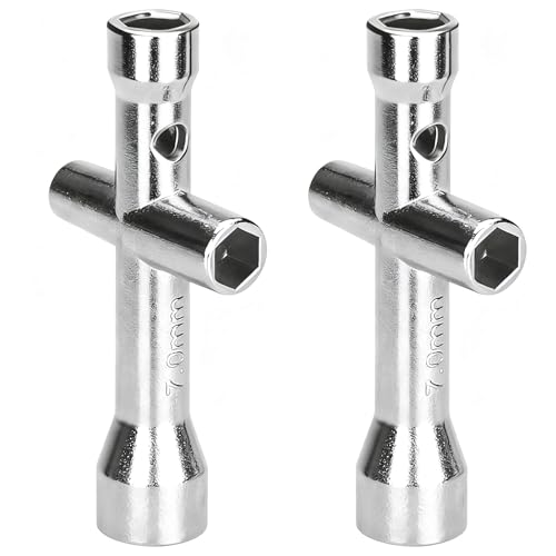 quyueug 4-in-1-Kreuzschlüssel - Mini Schraubenschlüssel - M2/M2,5/M3/M4 - RC Werkzeug - Wartungswerkzeug für RC Modell Auto LKW Buggy