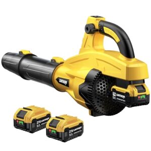 LDHTHOPI Laubbläser Akku,13 Geschwindigkeitsstufen,320 km/h Bürstenloser Elektrischer Laubbläser mit 10000mAh Akkus und Ladegerät-2026 Aktualisiert Kabellos laubbläser für Gärten,Laub,Schneedecke