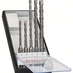 Bosch 5tlg. Robust Line Hammerbohrer-Set SDS plus-5 (für Mauerwerk, Beton, Ø 5/6/6/8/10 mm, Professional Zubehör für Bohrhammer)