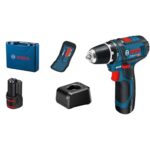 Bosch Professional 12V System Akku Bohrschrauber GSR 12V-15 (inkl. 2x 2.0Ah Akku, Ladegerät GAL 12V-20, 10-tlg.-Zubehör-Set, Handwerkoffer)