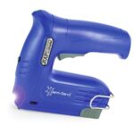 Rapesco 1634 Germ-Savvy Antibakteriell Kabellose elektrische Heft-/Nagelpistole T12-USB mit 4V Lithium-Ionen-Akku, Blau