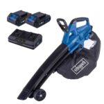 Scheppach Akku Laubsauger/-bläser BC-BLV720-X | Luftleistung 720m³/h | Luftgeschwindigkeit 210 km/h | 4in1 Laubläser Brushless | 20V-IXES-Serie | 10 Jahre Garantie | mit 2x2Ah Akku & Doppelladegerät
